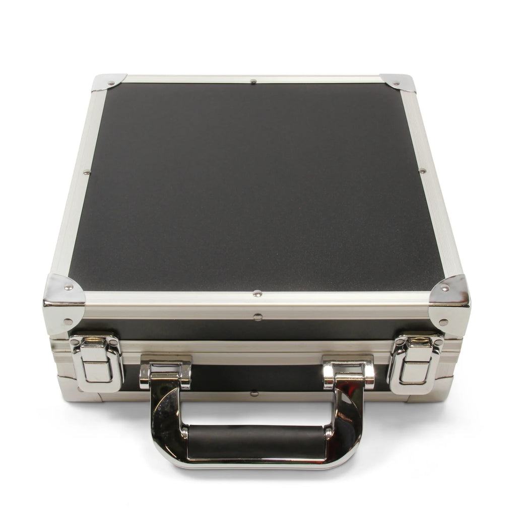 Silver Aluminium Flight Pool Ball Carry Case - Holds 16 Balls