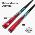 Baize Master Admiral 1 Piece English Pool Cue with 8.5mm Blue Pressed Tip
