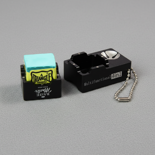4-in-1 chalk box on grey baize