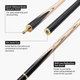 Harvest Marksman 55 Inch ¾ Joint English Pool Cue with 9mm Baize Master Pro Impact Hybrid Tip