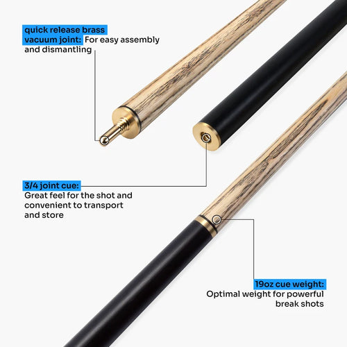 Baize Master Crusher 57 Inch English Pool Break Cue with 11mm Tip