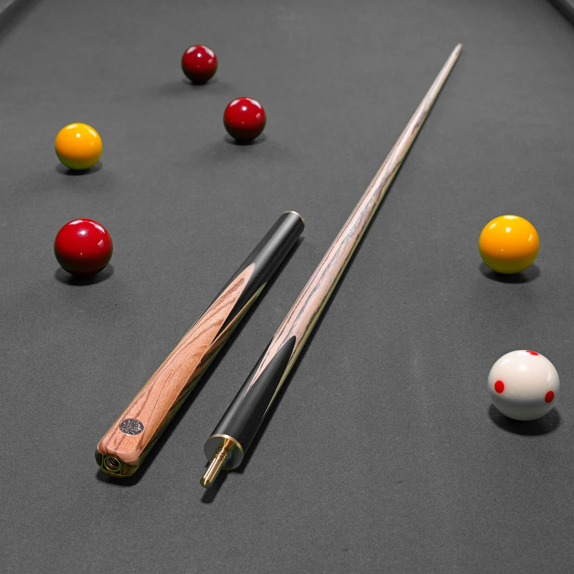 Harvest Marksman 55 Inch ¾ Joint English Pool Cue with 9mm Baize Master Pro Impact Hybrid Tip