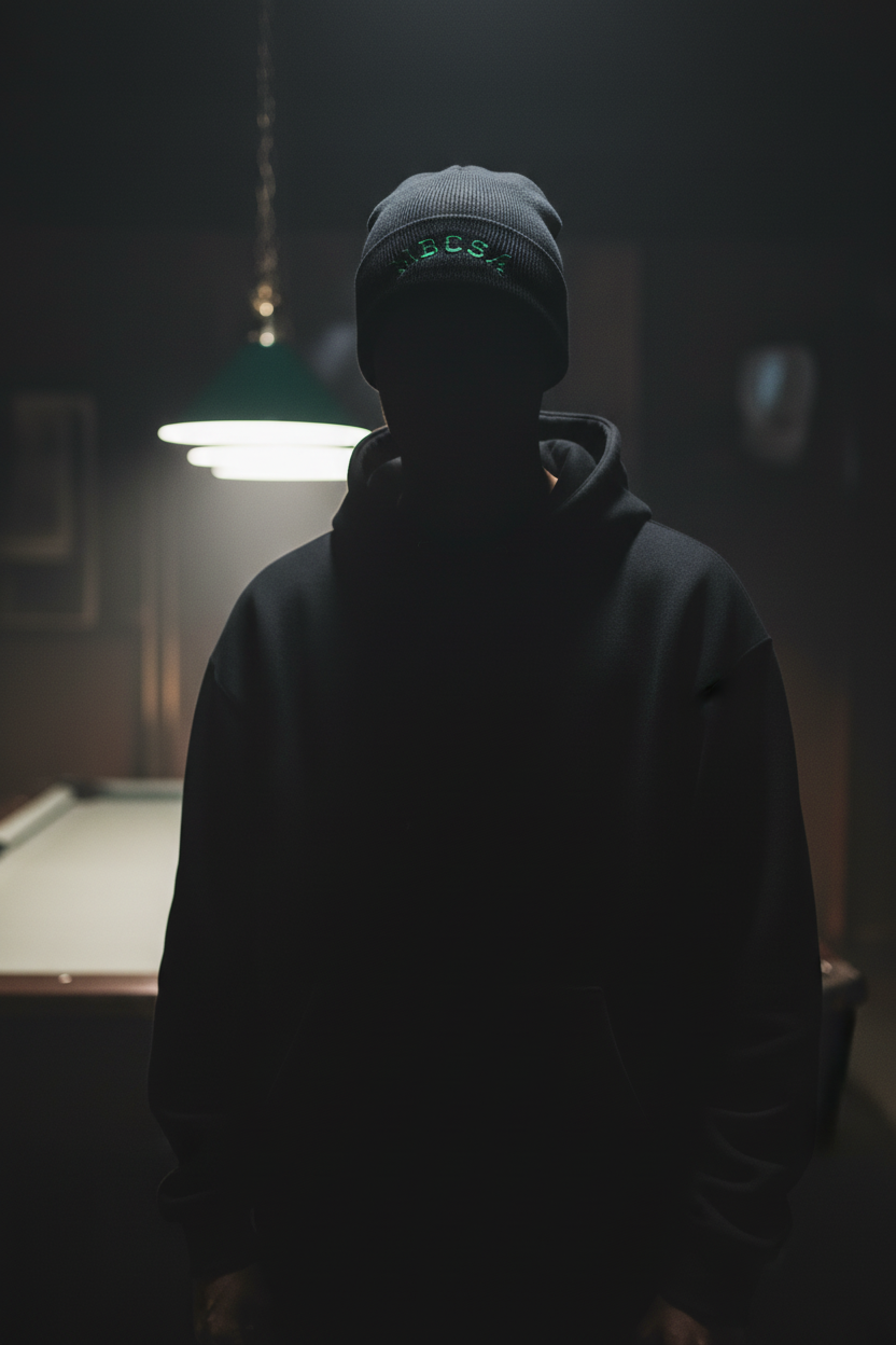 Black Beanie - Pool Hall