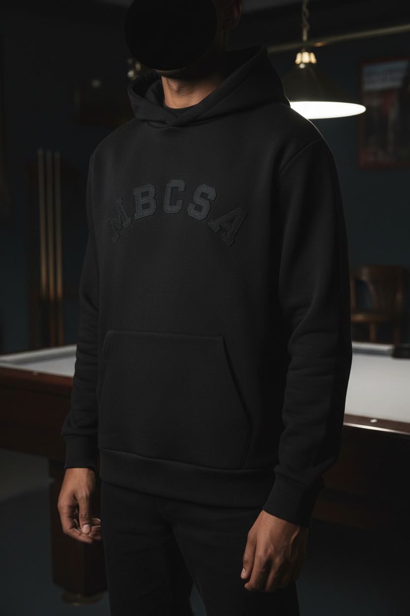 Black Hoodie - On Person