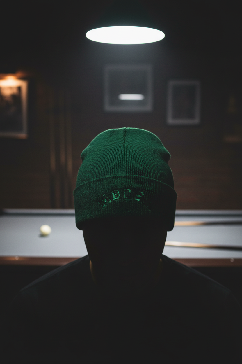 Bottle Green Beanie - Lit