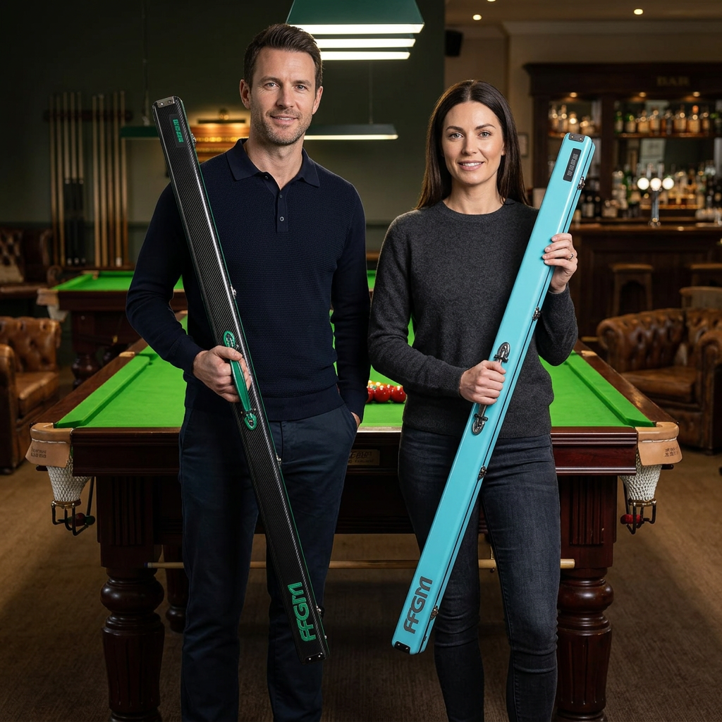 FFGM The Rocket Ronnie O'Sullivan 1 Piece 2 Slot Ultra Luxury Snooker and Pool Cue Case - Holds 2 x One Piece Cues