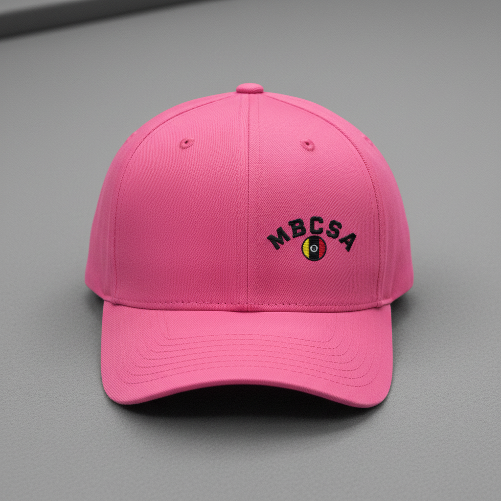 Hot Pink Cap on Grey Baize