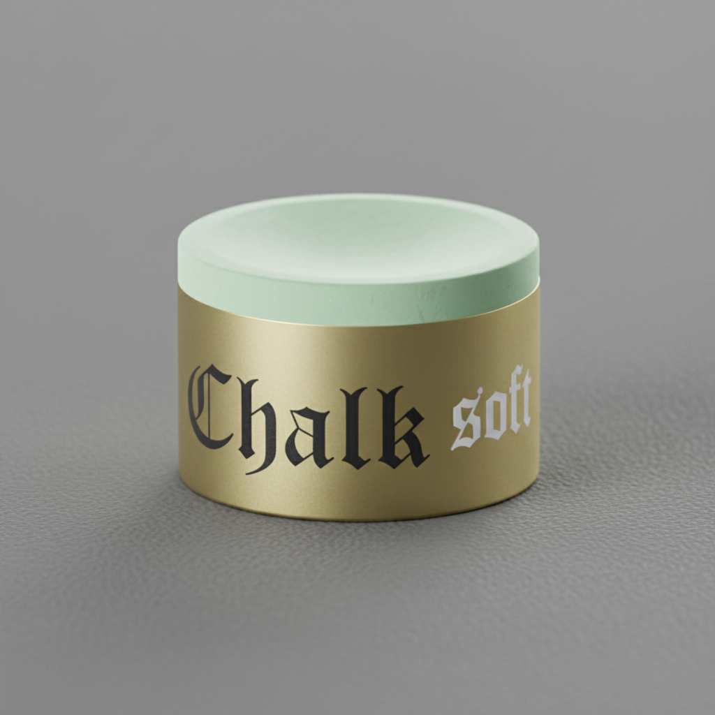 TAOM Chalk Soft on grey pool table cloth