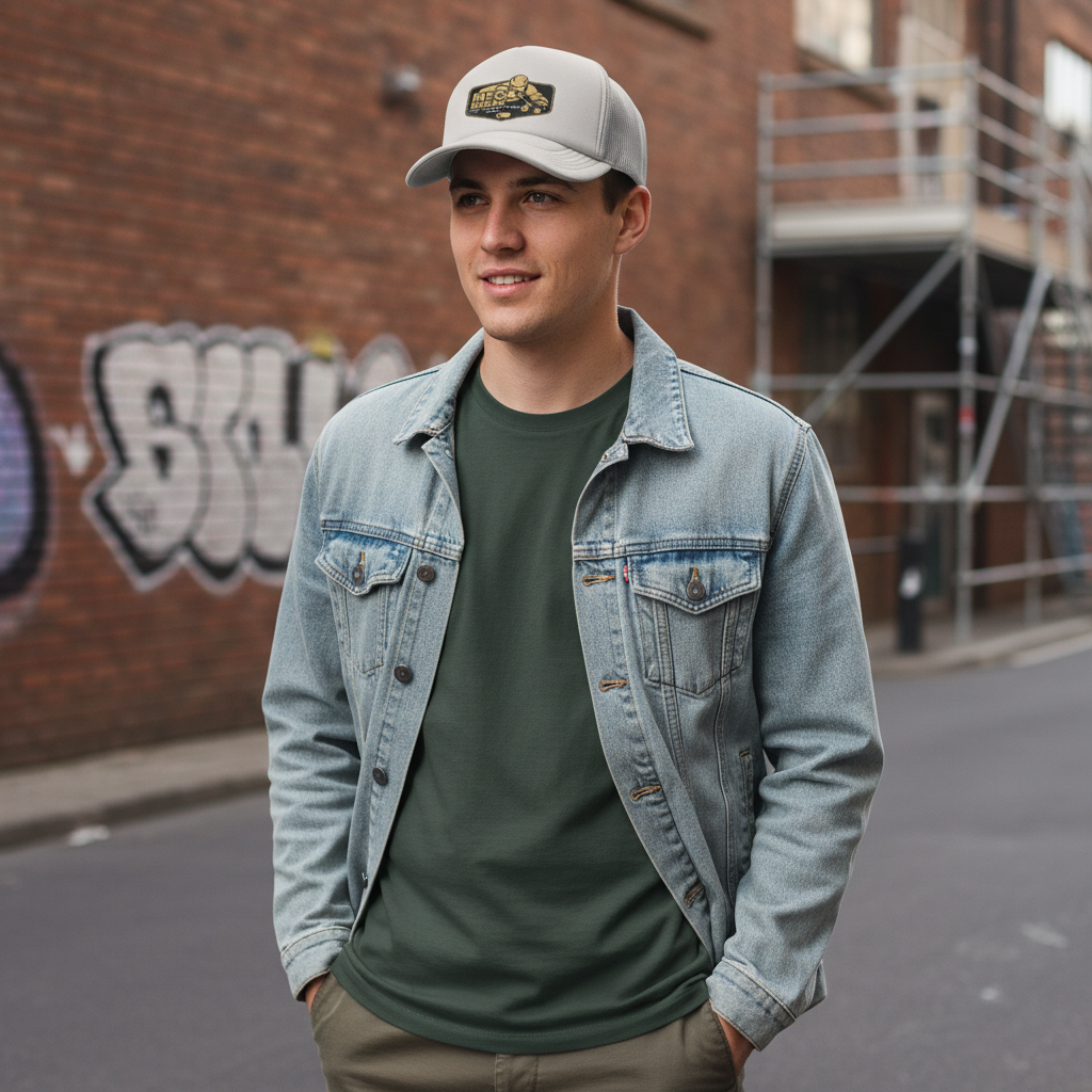 Light Grey Cap Modelled