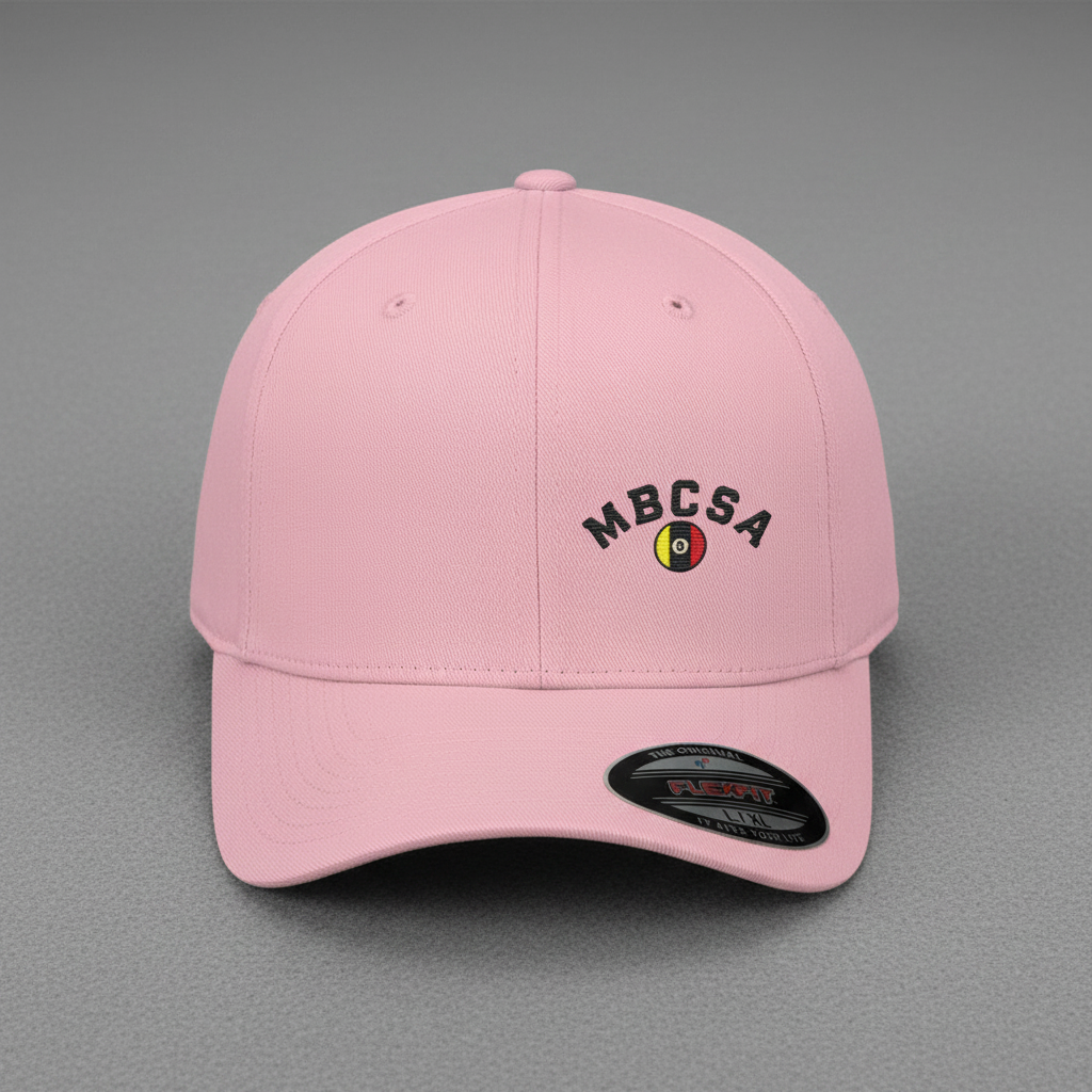 Light Pink Cap on Grey Baize