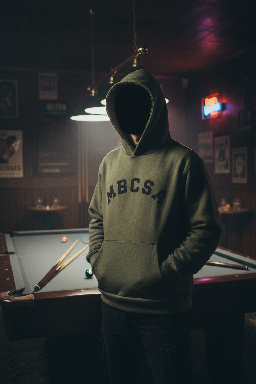 Olive Hoodie - On Person