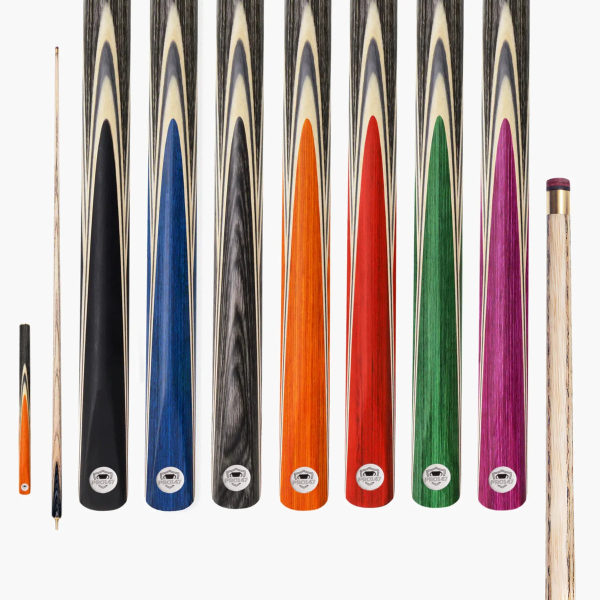 TRIUMPH 3/4 Joint Premium Ash Snooker and Pool Cue with 9.5mm Professional Layered Tip