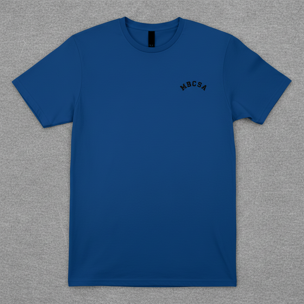Royal Blue Tee on Grey Baize