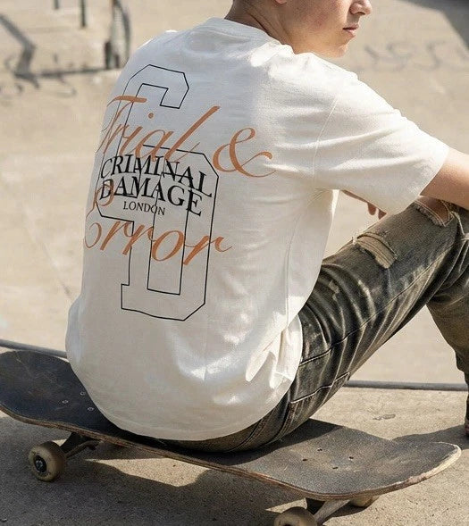 Criminal Damage London T-Shirt - Trial and Error Graphic