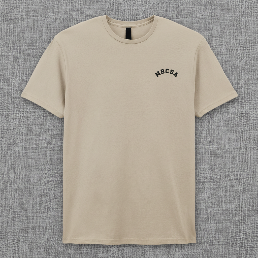 Sand Tee on Grey Baize